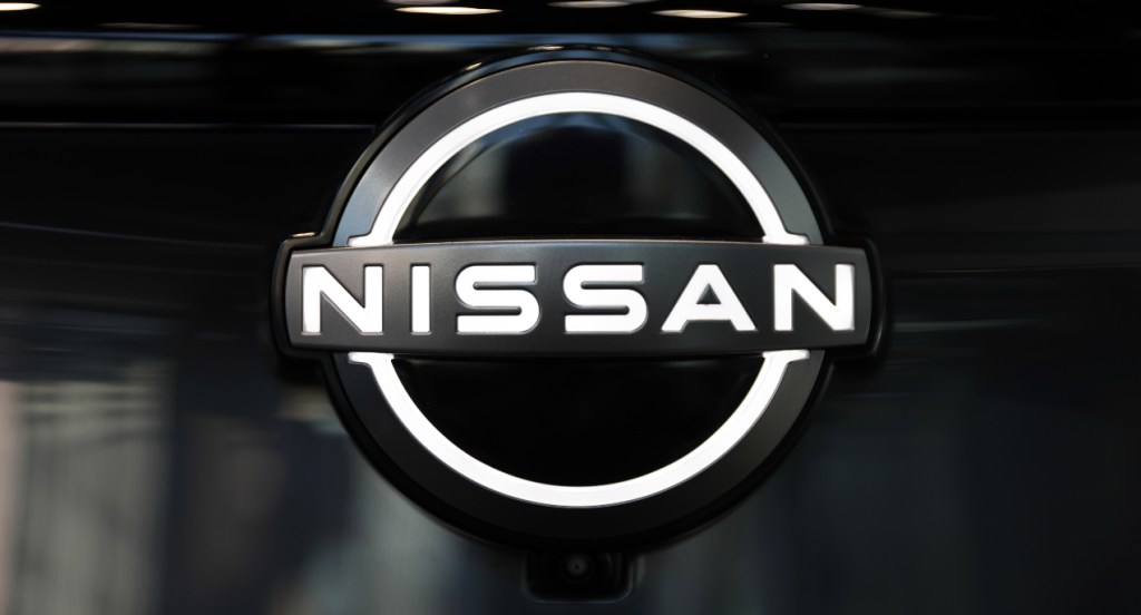 Modernized Nissan company logo for its new car models.