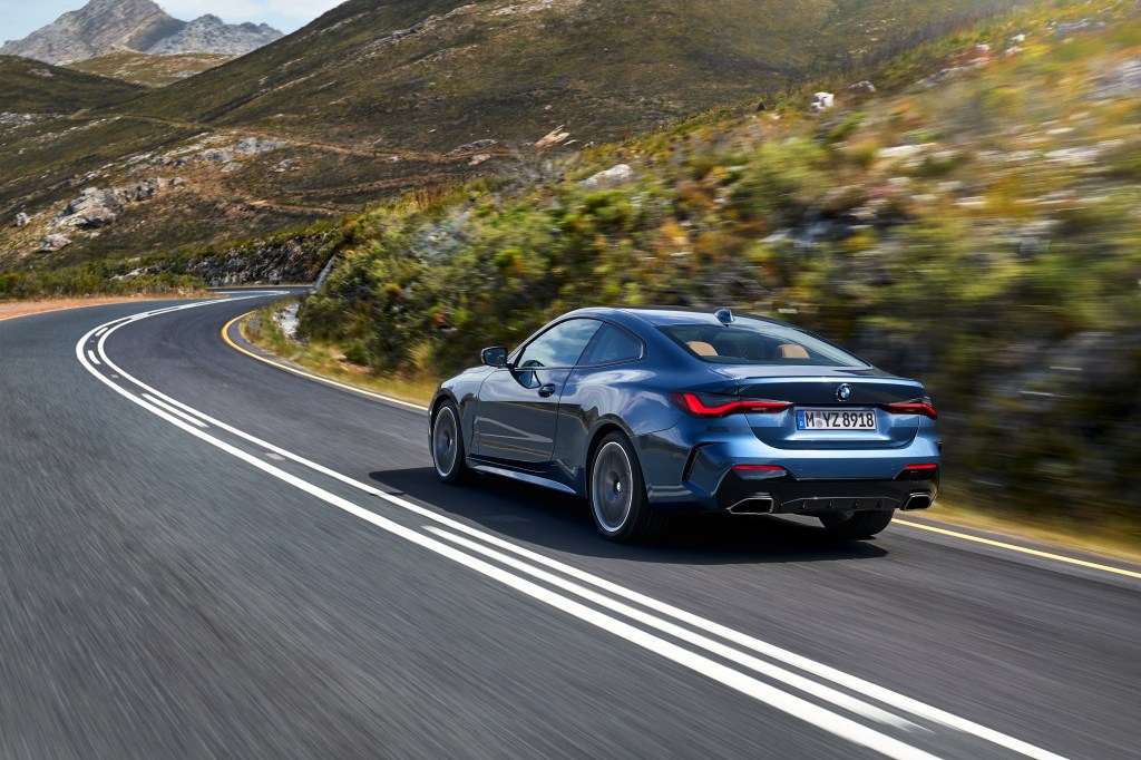 The rear end of the 2021 BMW M440i xDrive