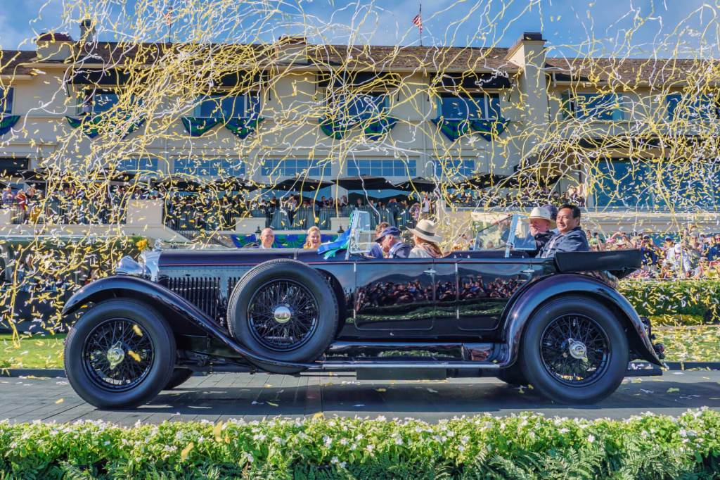 A classic car at the Pebble Beach Councours D’elegance