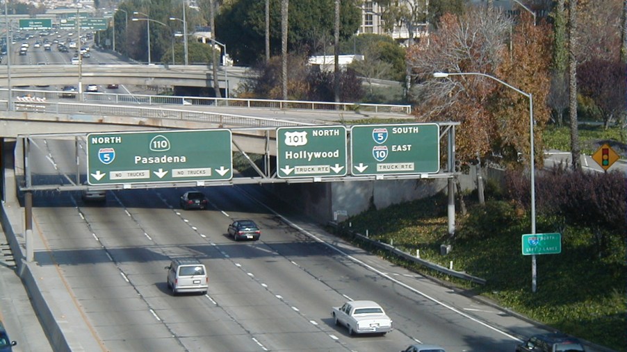 Fake LA freeway sign