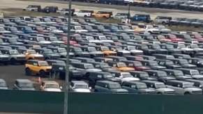 Hundreds of 2021 Ford Bronco models in storage