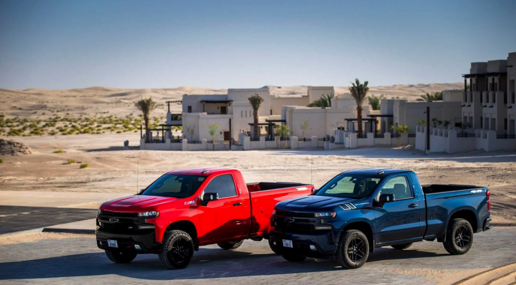 Single Cab Chevy Silverado Trail Boss models