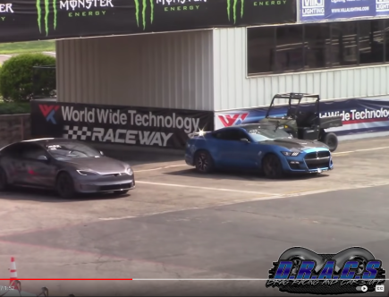 Ford Shelby GT500 Mustang Beats Tesla Model S Plaid In A Drag Race