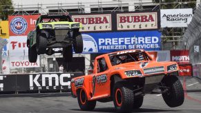 Stadium Super Trucks at the Long Beach Grand Prix in 2018.