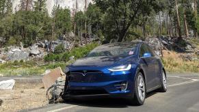 Tesla FSD crash aftermath in Yosemite