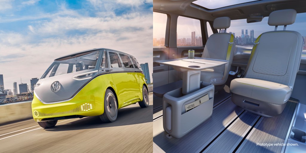 The Volkswagen ID Buzz electric car