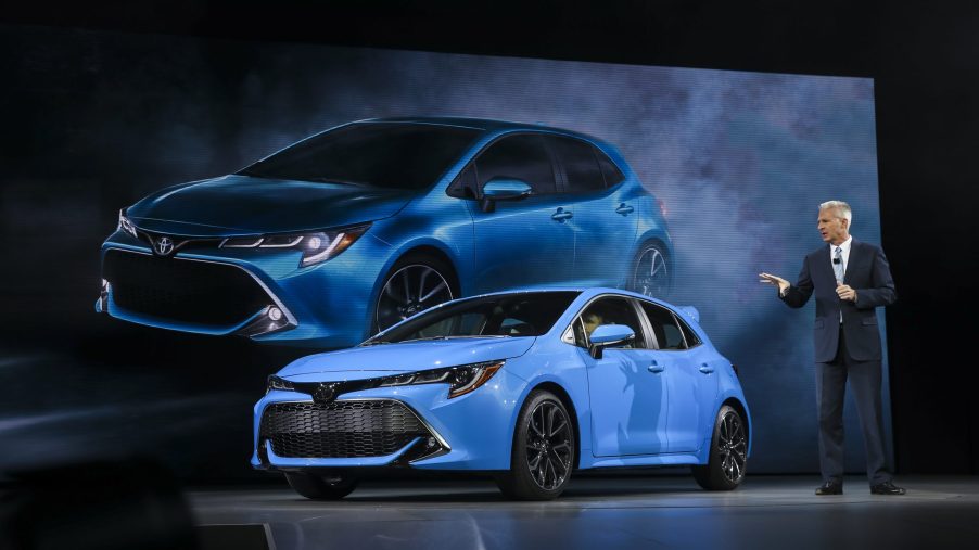 2019 Corolla hatchback at the New York Auto Show