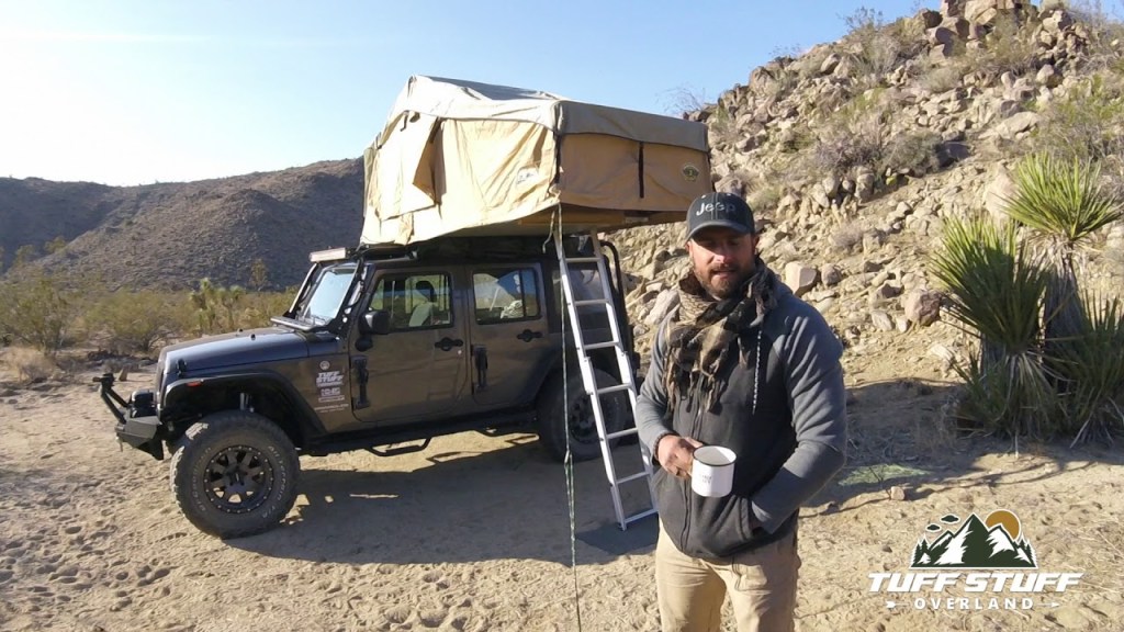 A Publicity Shot of Ranger Rooftop Tent | Ranger Overland. One of the 5 Best Rooftop Tents For Overlanding -- According to Popular Mechanics