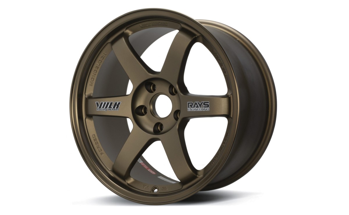 Dark bronze TE37 wheel by Volk Racing and Rays Engineering. An icon among JDM wheels.