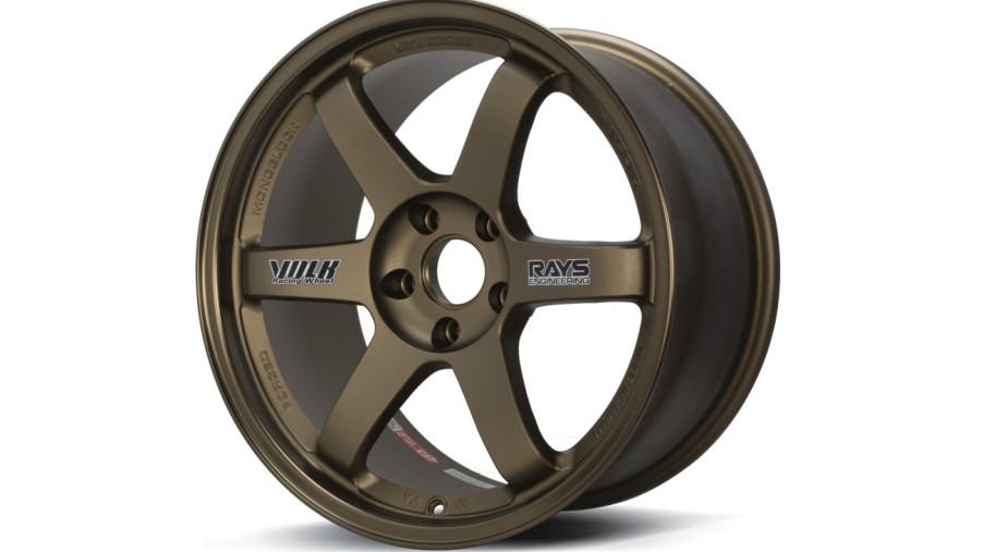 Dark bronze TE37 wheel by Volk Racing and Rays Engineering. An icon among JDM wheels.