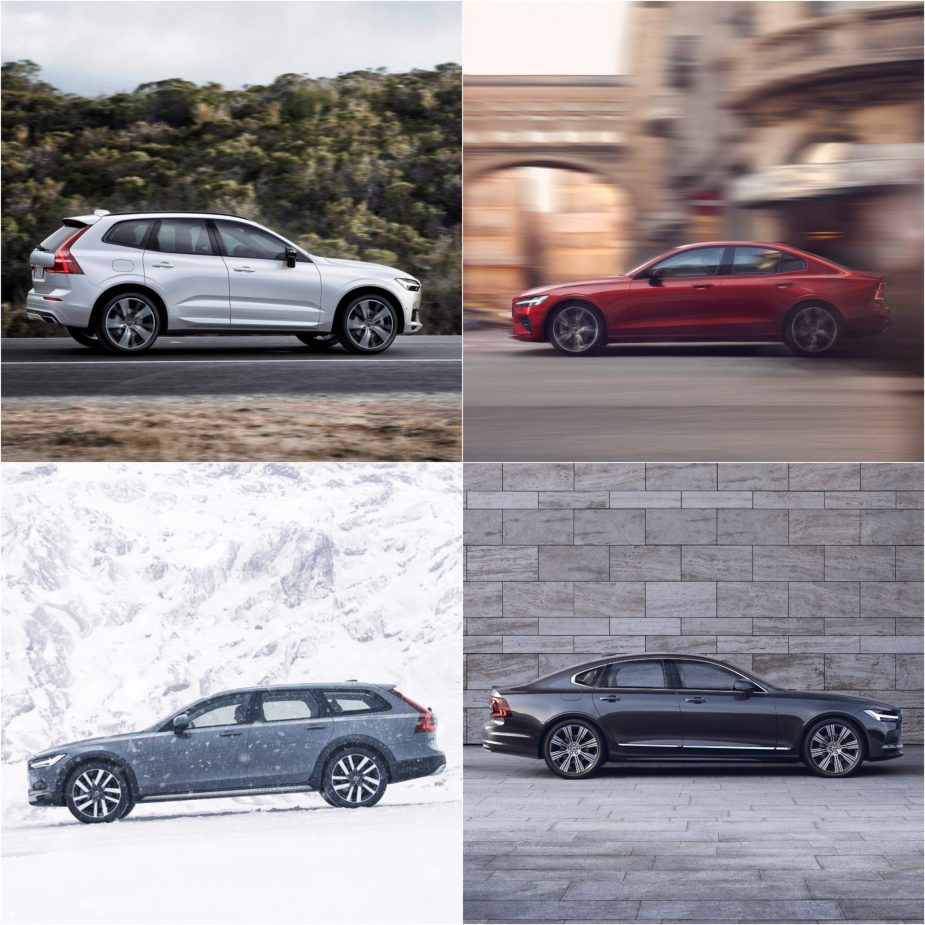 Volvo XC60, S60, V90 Cross Country, and S90