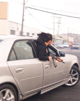 Hooning? Don’t Stick Out of Your Car With an AK-47
