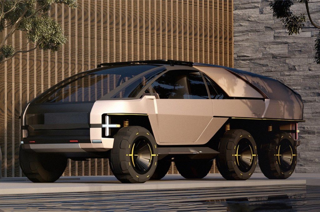 Canoo Anyroad city car/RV/off-roader concept 