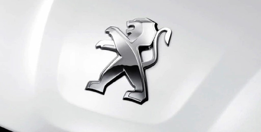 Peugeot's old logo showed a lion standing on its hind legs.