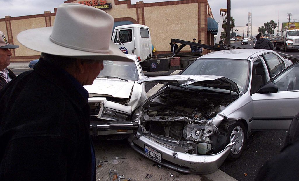 Three cars collided requiring three people of four people involved to be transported to St. John Regional Medical Center by Gold Coast ambulances. 