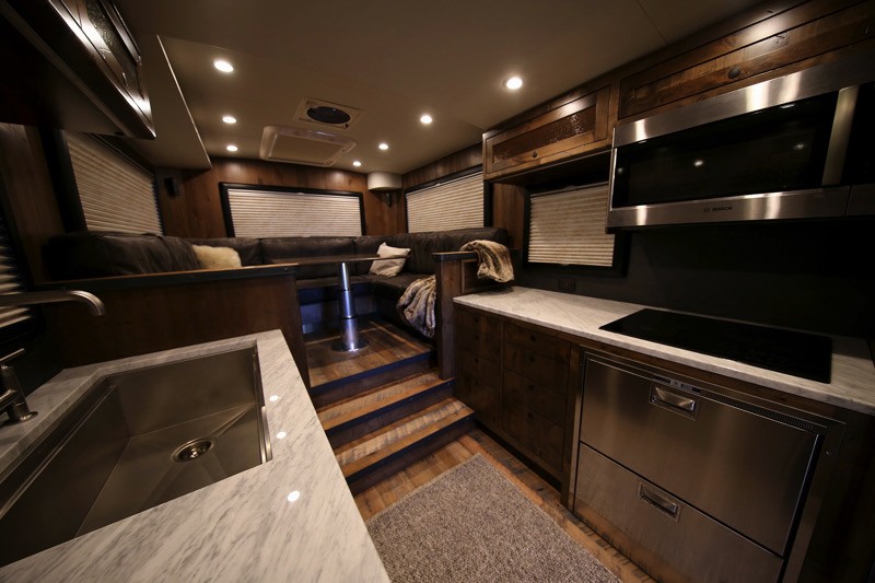 EarthRoamer HD camper truck interior