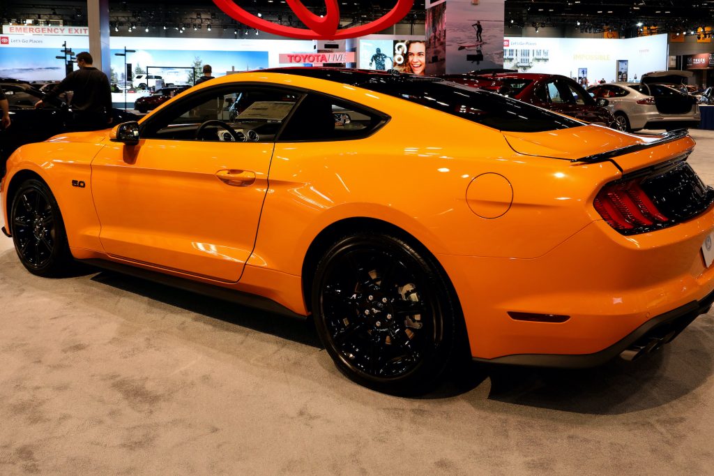 2019 Ford Mustang 5.0 is on display at the 111th Annual Chicago Auto Show. 