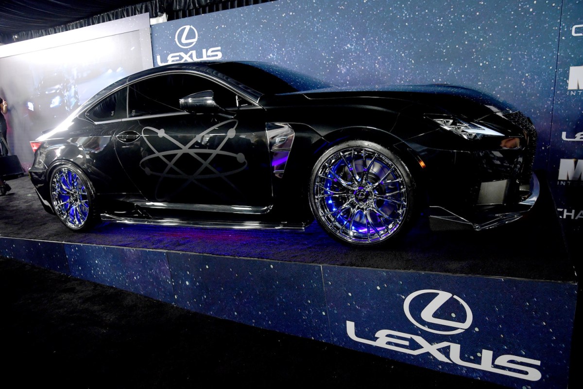 lexus rc f at a show in new york