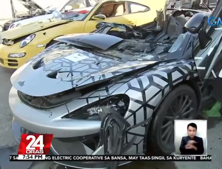The Philippines Crushed $1.2 Million in Smuggled Luxury Cars, Including a McLaren 620R