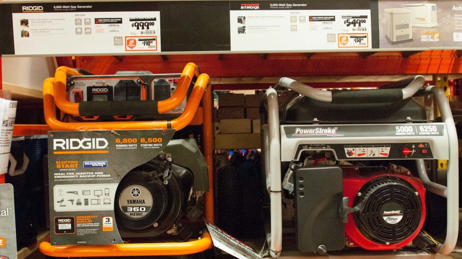 Portable generators on store shelves in South Florida in 2015