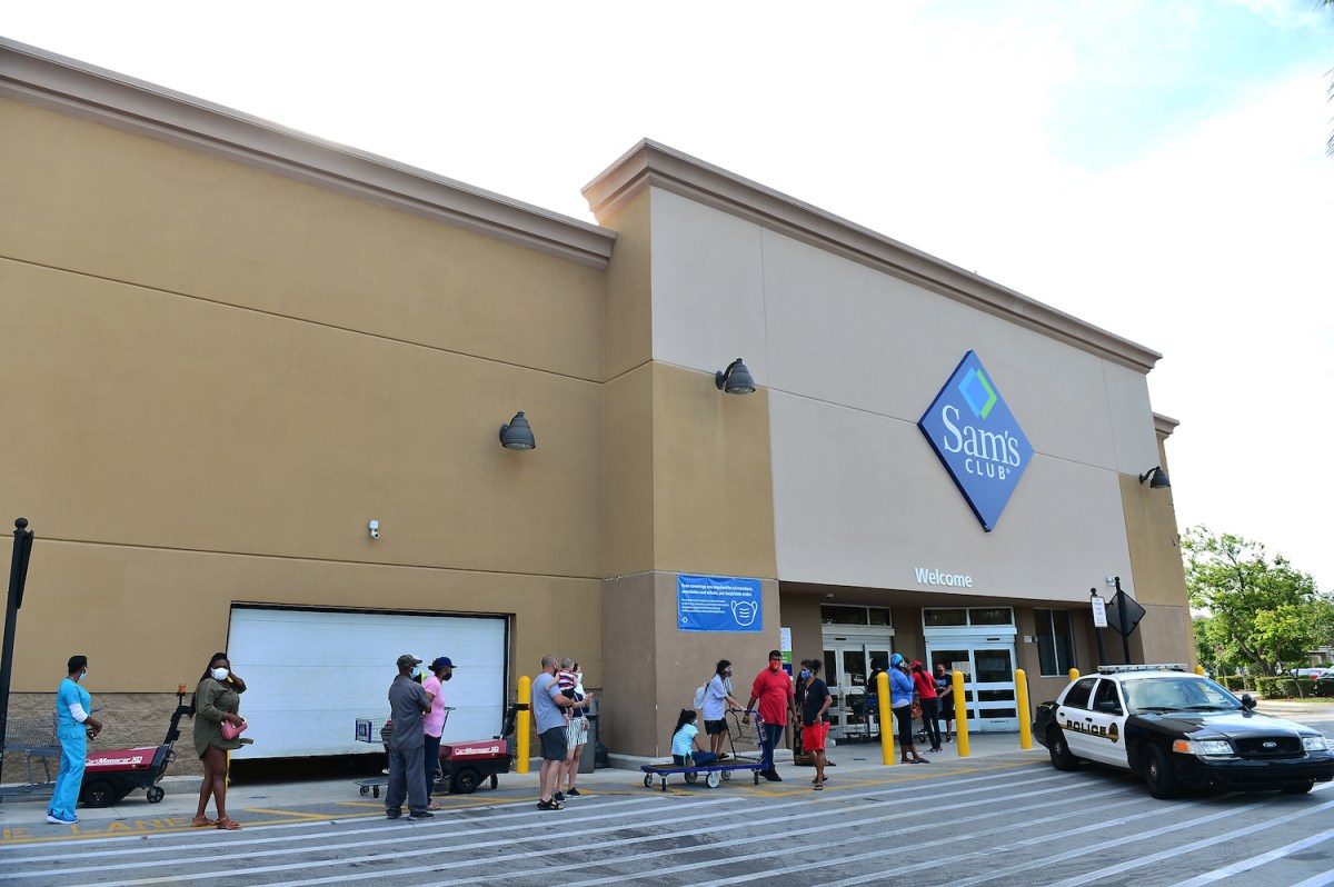 Outside of Sam's Club warehouse