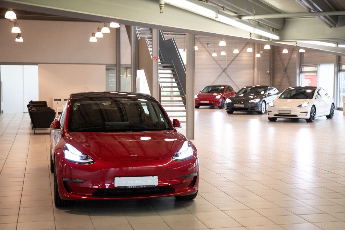 Tesla service center in Hamburg
