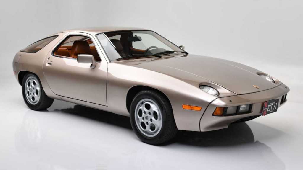 This is the gold 1979 Porsche 928 that Tom Cruise drove in the film Risky Business.