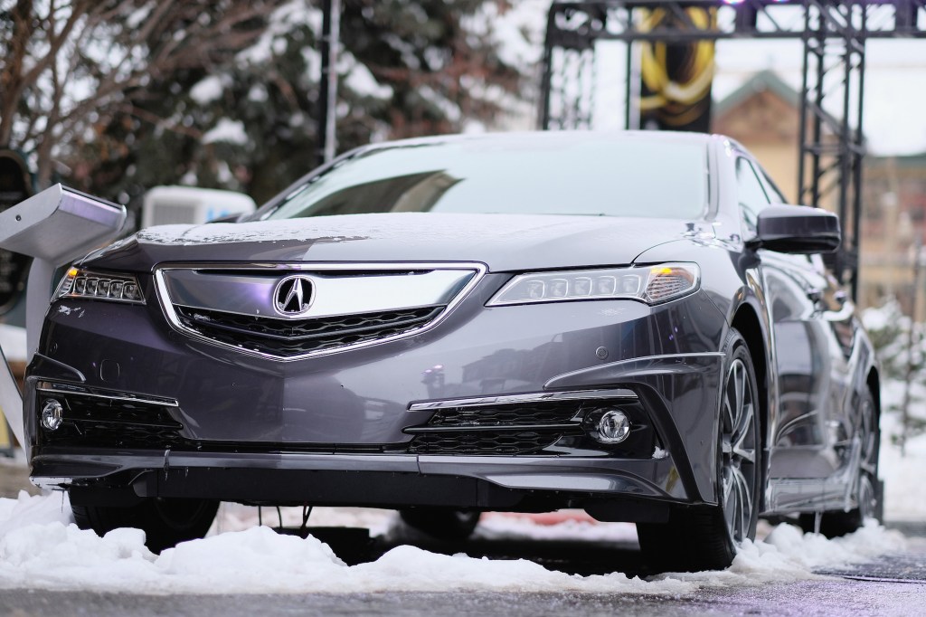 A 2017 Acura TLX on display at the 2017 Sundance Film Festival in Park City, Utah