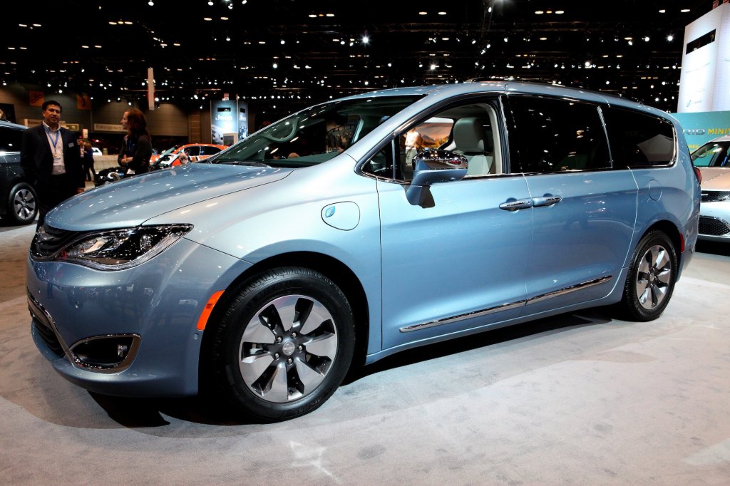 2017 Chrysler Pacifica eHybrid on display at the 109th Annual Chicago Auto Show in February 2017