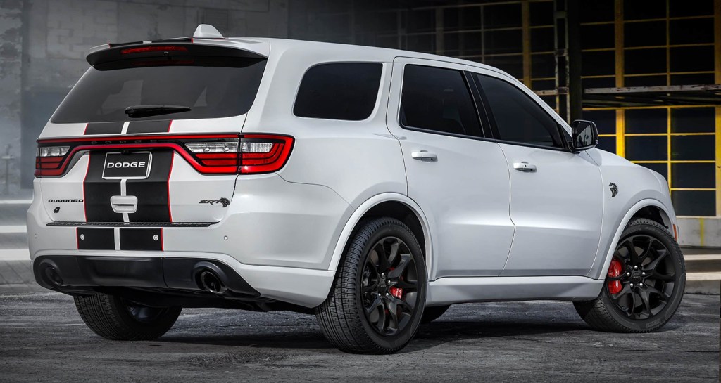 The 2021 Dodge Durango from the rear