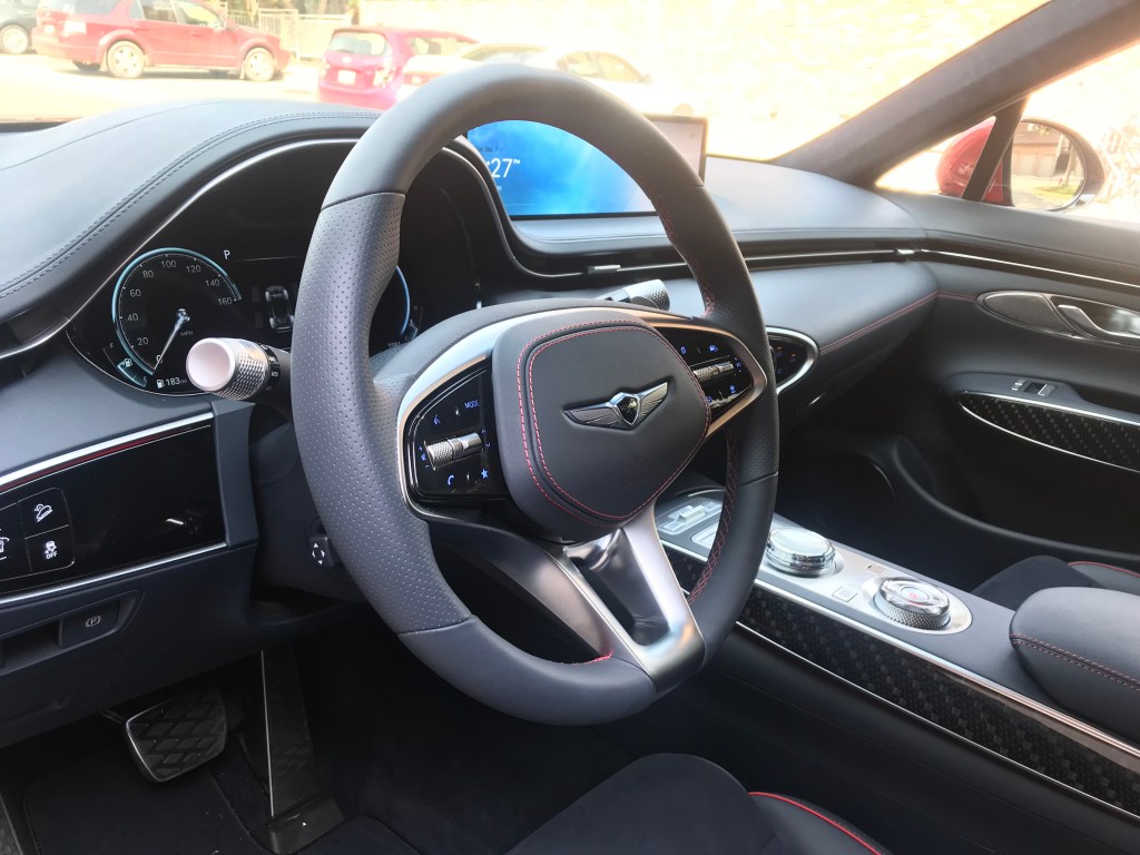 2022 Genesis GV70 steering wheel