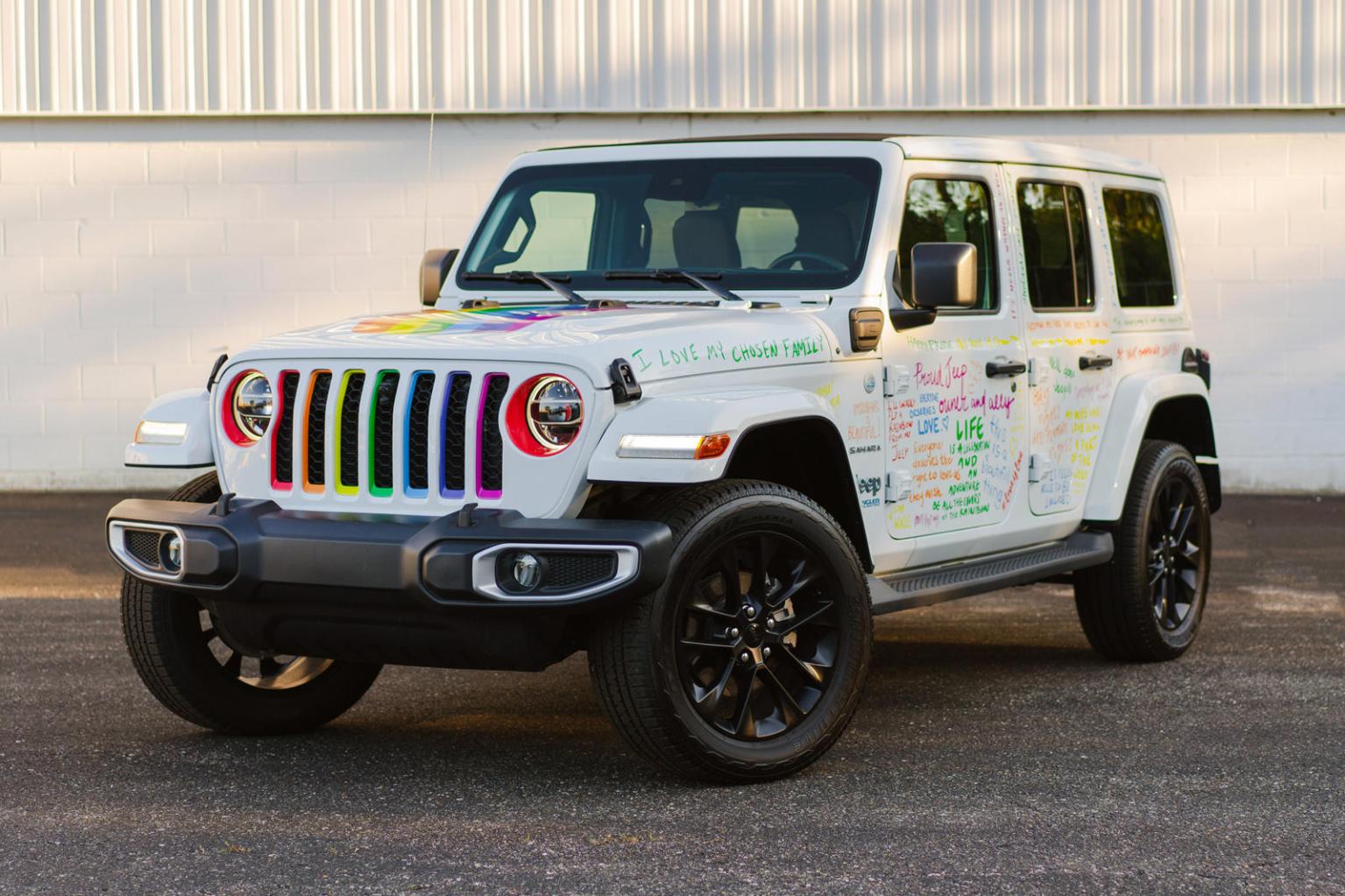 The Rainbow Jeep Wrangler 4xe Celebrates Pride in Style