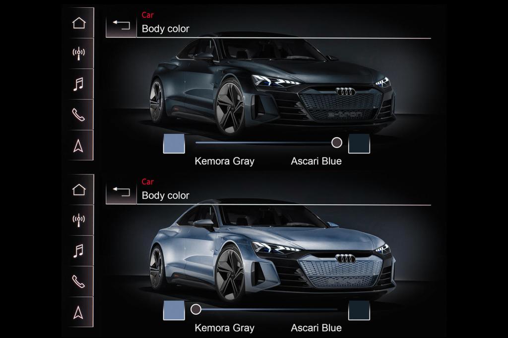 Audi color-changing paint