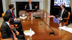 President Joe Biden discussing the global chip shortage