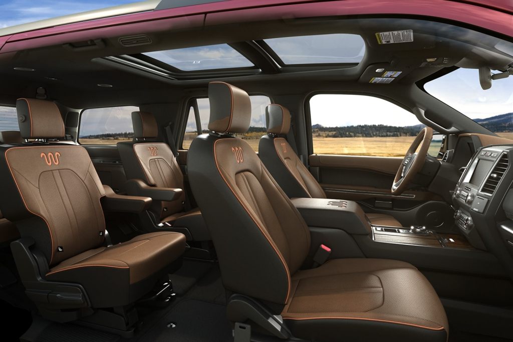 Brown seats in 2021 Ford Expedition