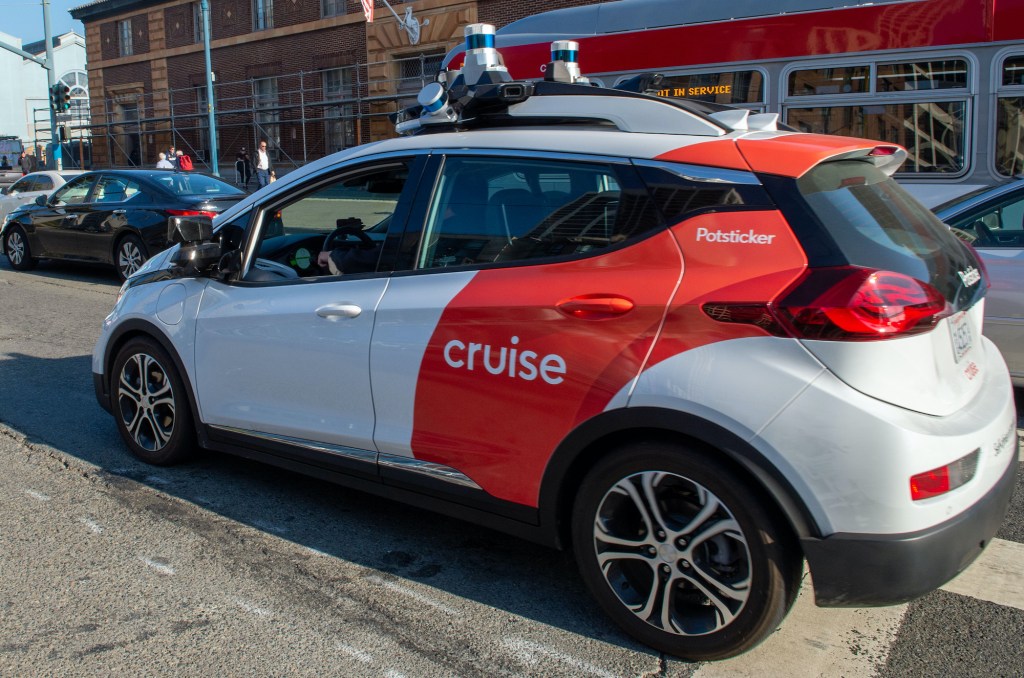 San Francisco: A robot car of the General Motors subsidiary Cruise is on a test drive.