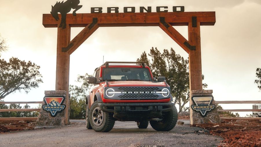 2021 Ford Bronco at the Off-Roadeo school