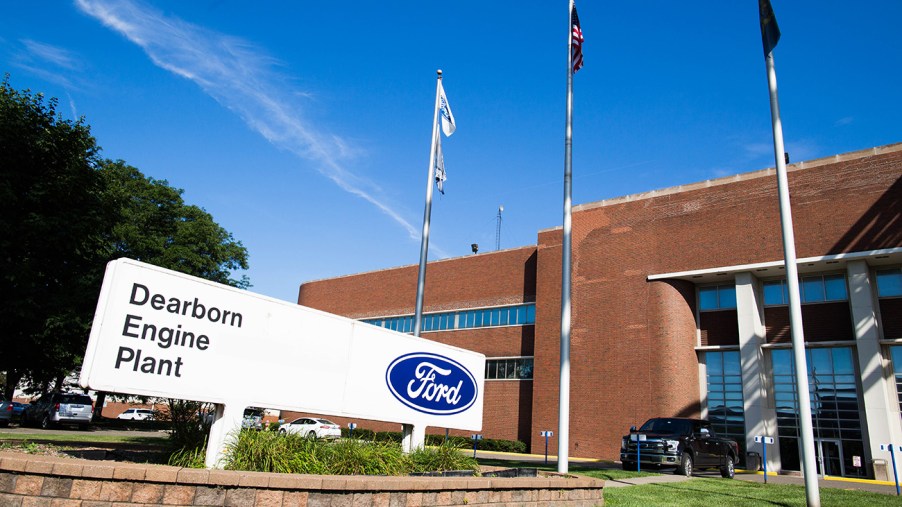 Ford Engine Plant in Dearborn Michigan. Employees here may be required to reveal COVID vaccination status