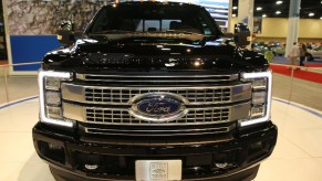 Ford F-250 Miami Beach International Auto Show at the Miami Beach Convention Center on November 12, 2015 in Miami Beach, Florida.
