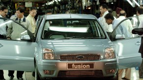 Ford Fusion on the assembly line in Ford India plant