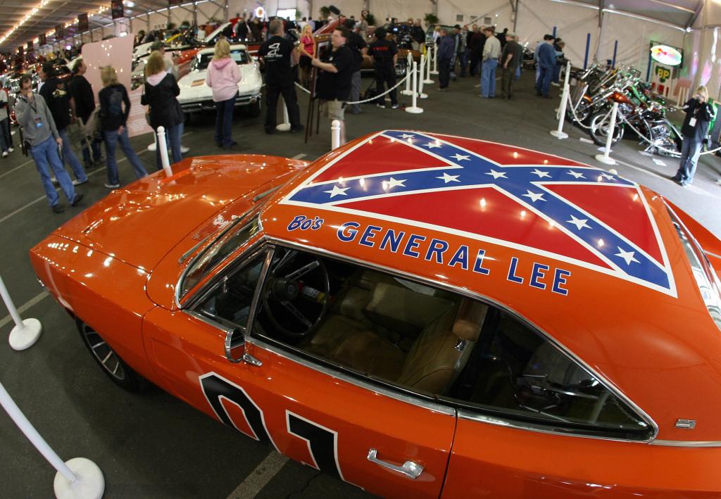 The General Lee from 'The Dukes of Hazzard' is an orange 1969 Dodge Charger
