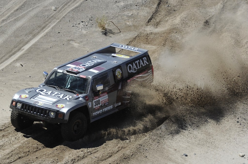 Hummer in the Dakar Rally. A futuristic, Hummer EV features in The Tomorrow War as part of GM's ultium product placement | PHILIPPE DESMAZES/AFP via Getty Images