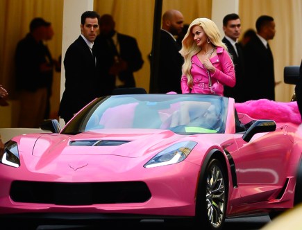 Vintage Met Gala: Kacey Musgraves Barbie Pink Chevrolet Corvette Z06