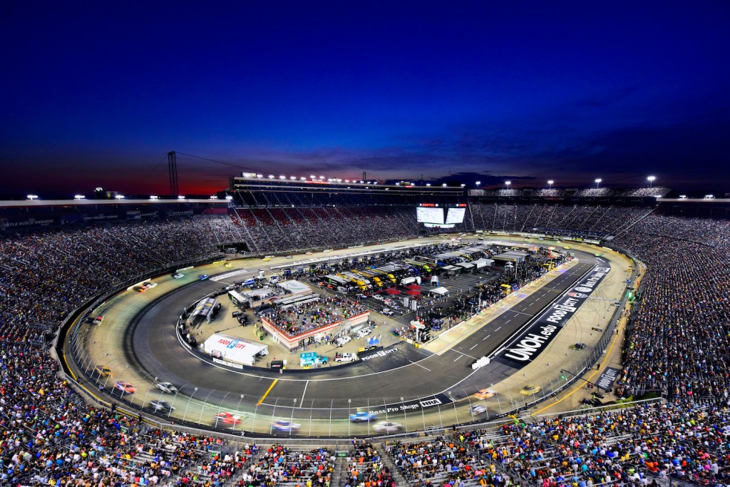 BRISTOL, TENNESSEE - AUGUST 17: A general view of the action during the Monster Energy NASCAR Cup Series Bass Pro Shops NRA Night Race at Bristol Motor Speedway on August 17, 2019 in Bristol, Tennessee. (Photo by Jared C. Tilton/Getty Images)