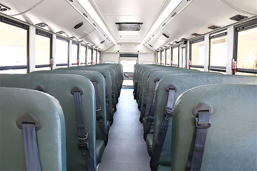 Interior of the GreenPower BEAST school bus
