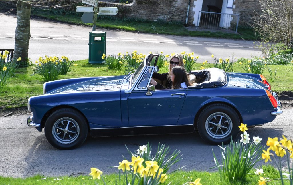 This MG Midget is only of of the great cars in Kate Moss' vintage car collection 