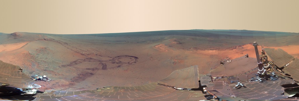 panoramic of mars taken by the Opportunity Rover