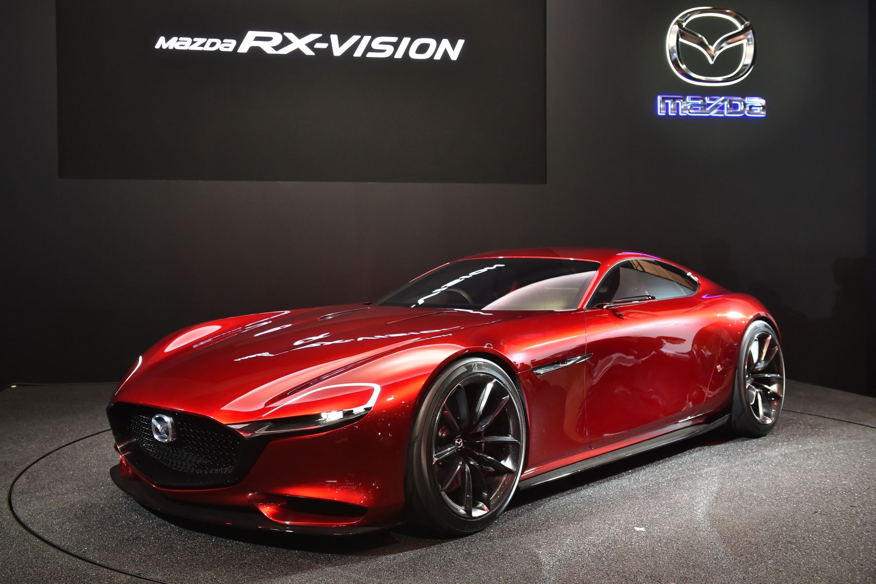 The Mazda RX-Vision rotary sports concept at the Tokyo Auto Salon