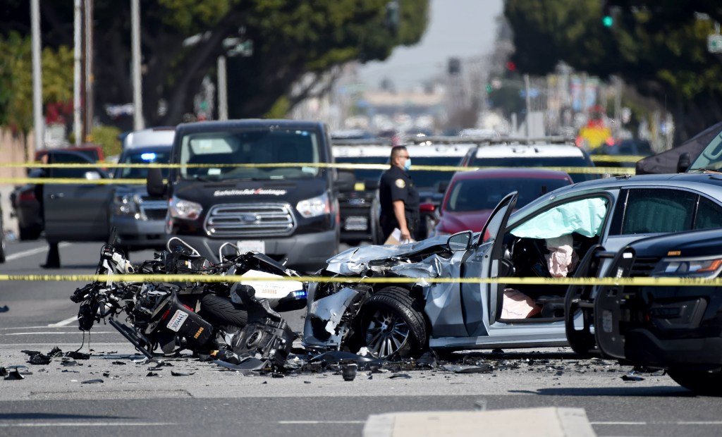 A sheriff deputy on a motorcycle was killed in a collision with a vehicle at the intersection of Del Amo and Paramount in Lakewood 