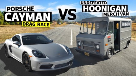 Drag Race: Porsche 718 Cayman vs Tuned Delivery Van
